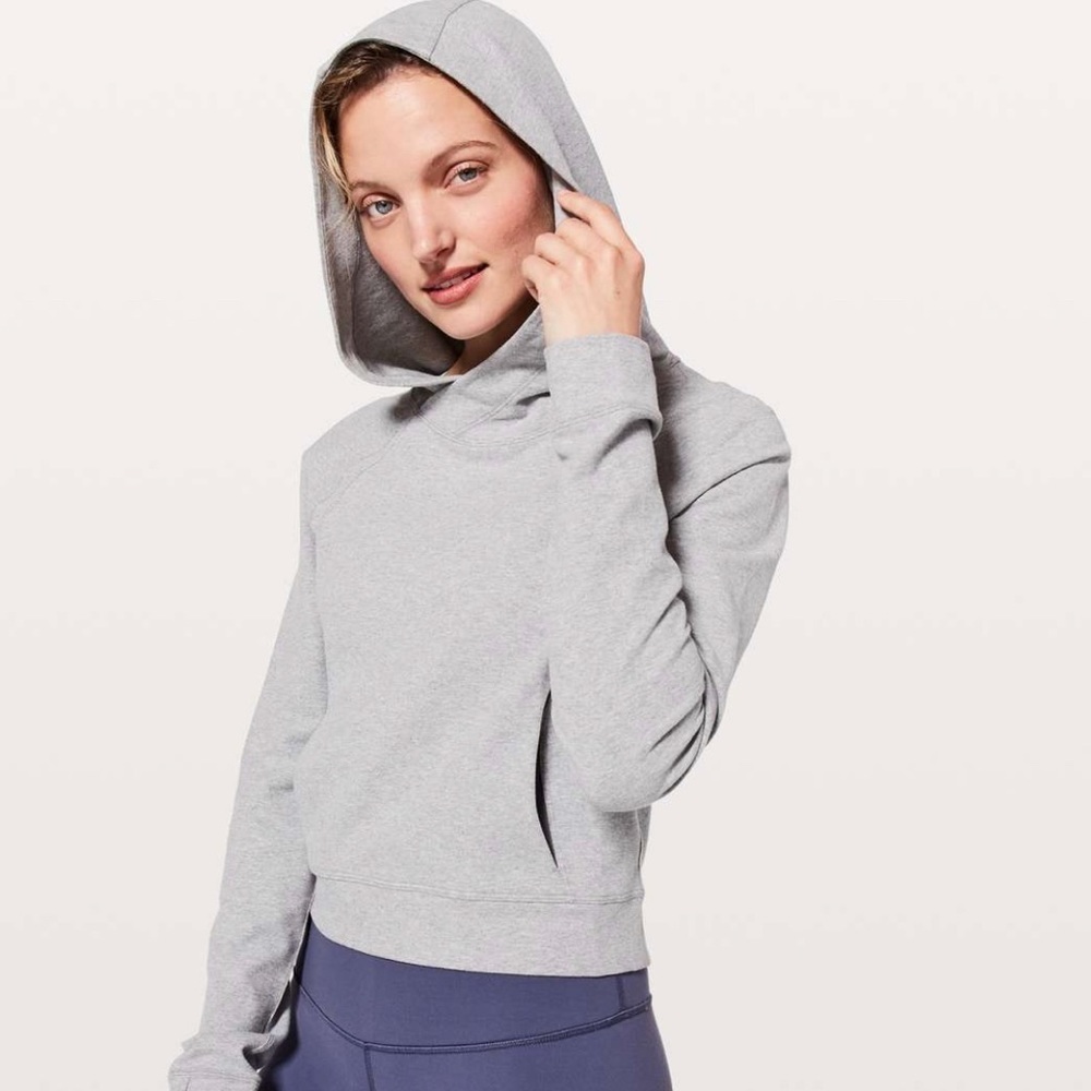 Lululemon Nice & Natural Cropped Hoodie